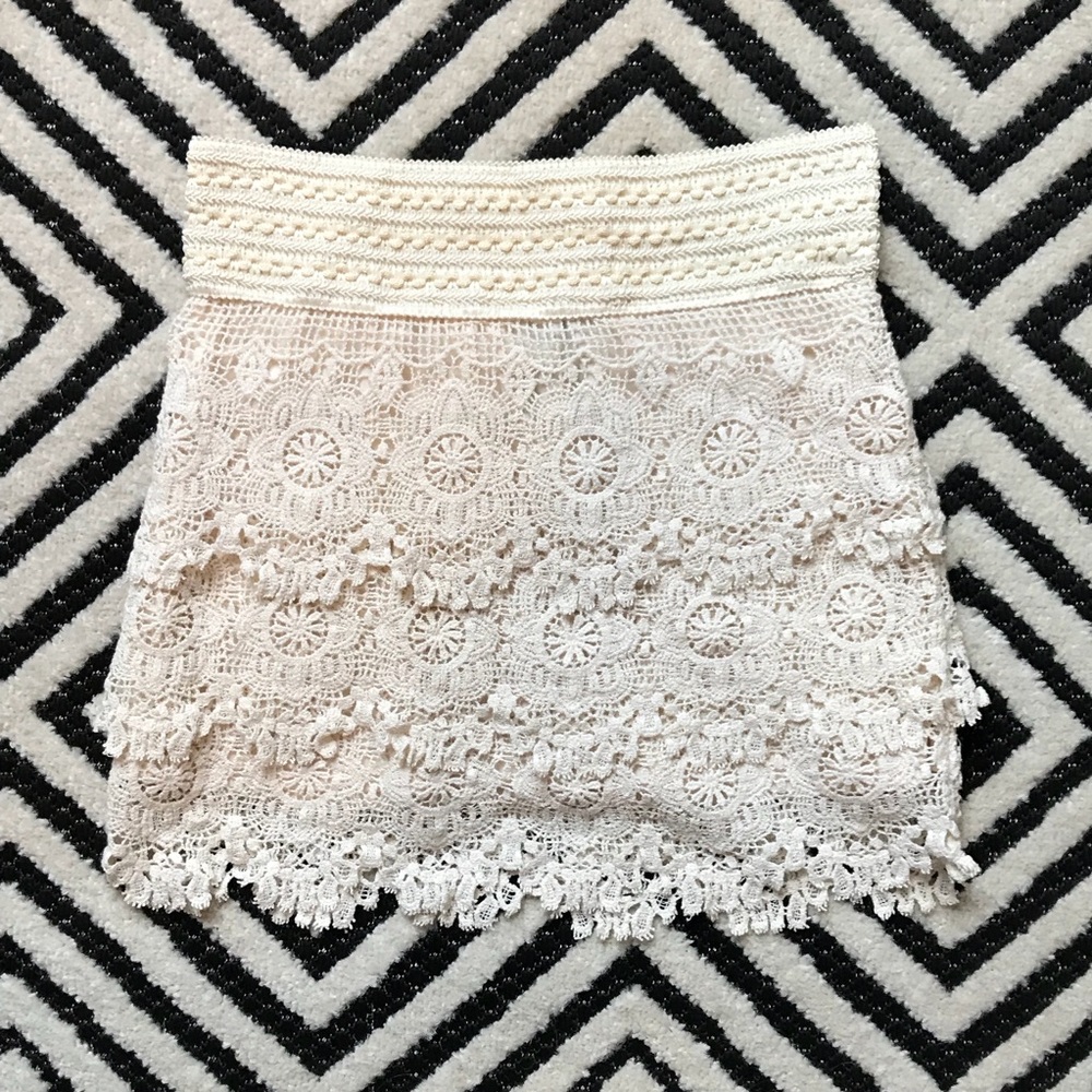 Full Tilt | Crochet Mini Skirt